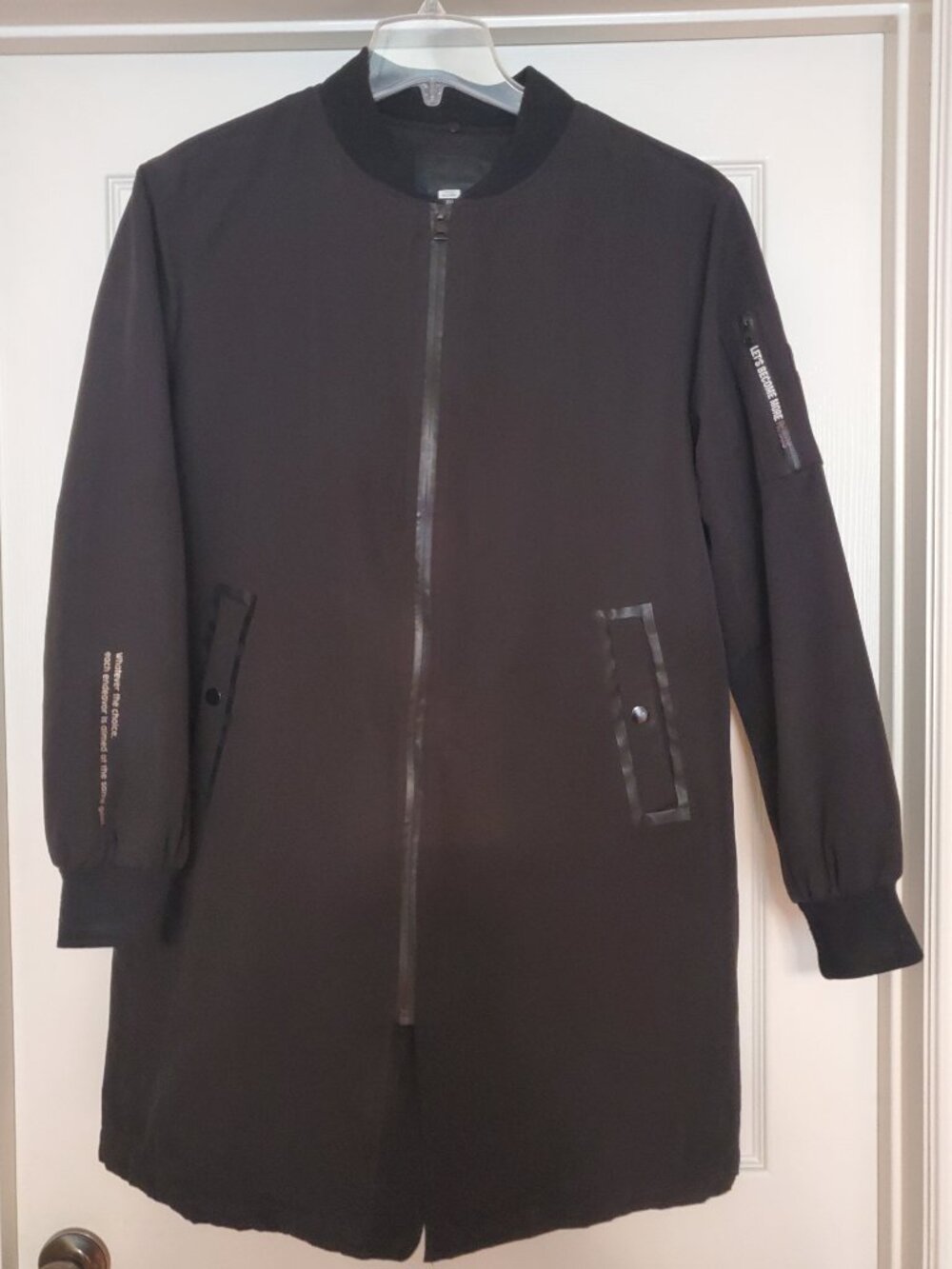Frank Stone long quilted jacket size 100